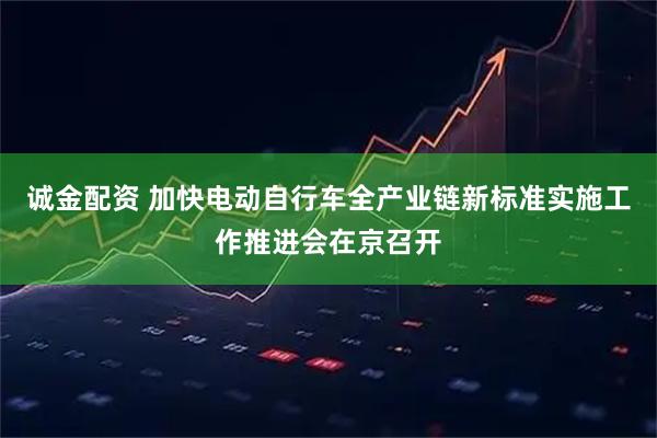 诚金配资 加快电动自行车全产业链新标准实施工作推进会在京召开